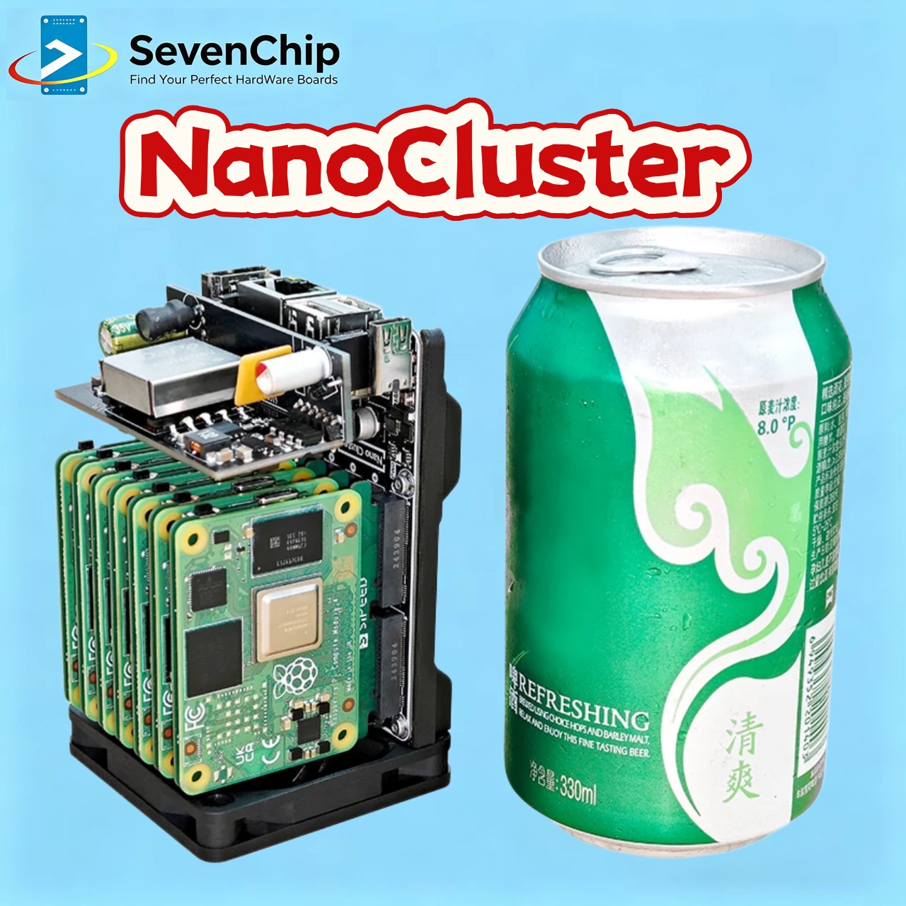 Sipeed NanoCluster 7x CM4/CM5  - Deskpi Super6C review and price